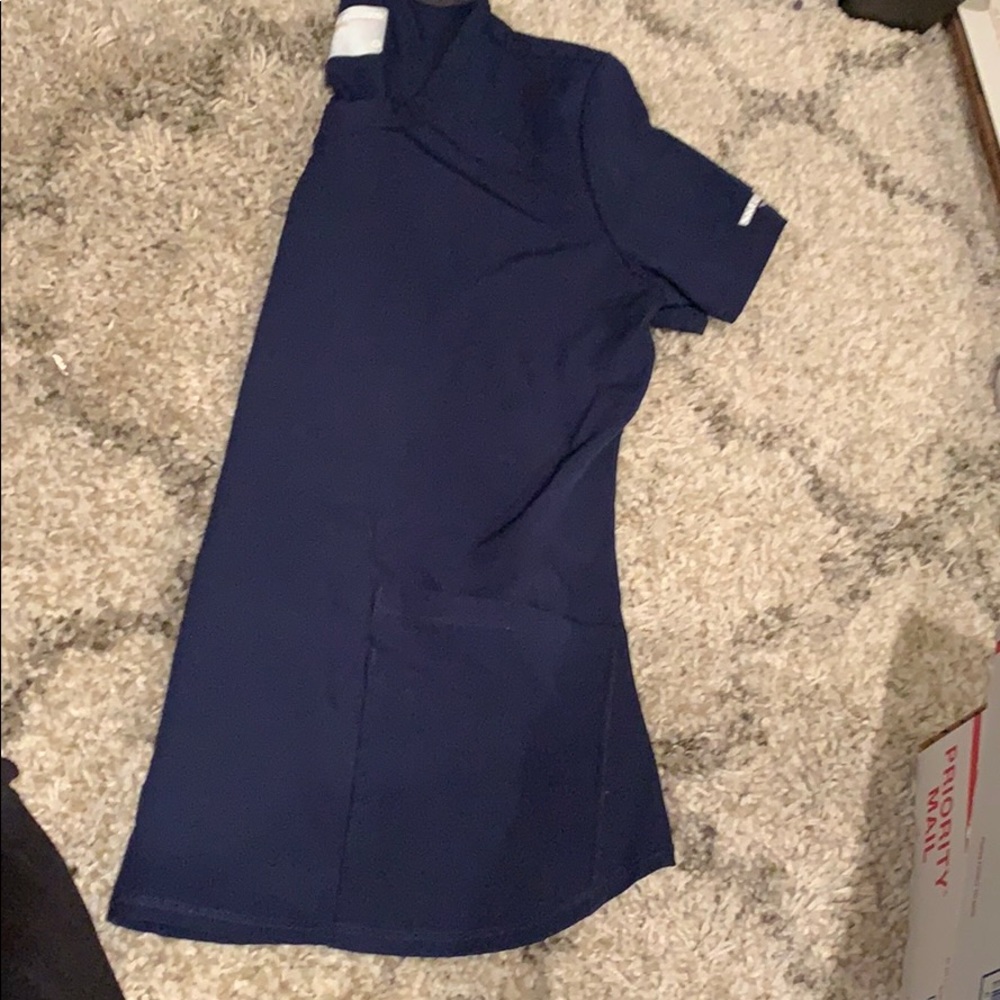 Skechers navy scrub top